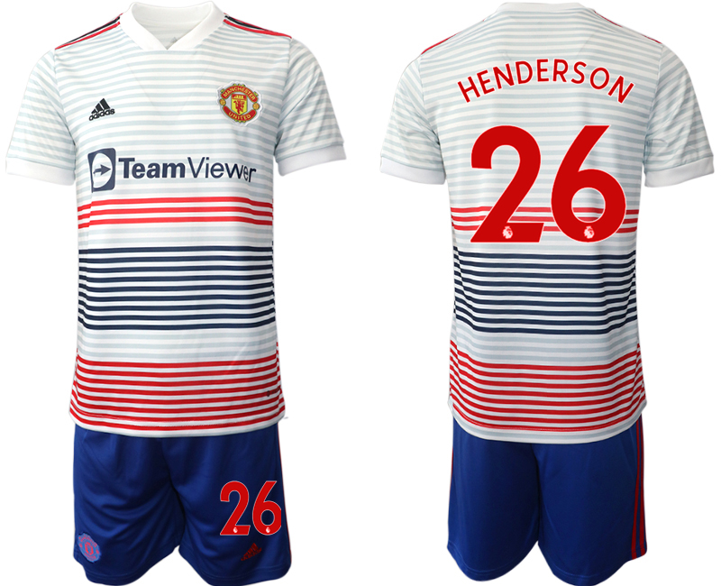 Men 2022-2023 Club Manchester United away white #26 Adidas Soccer Jersey